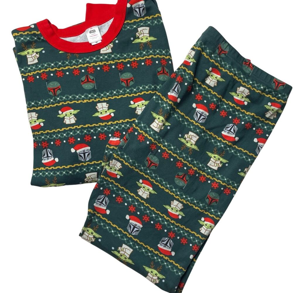 Hanna Andersson Star Wars Christmas Pajama Set XXL Organic Cotton Comfy Lounge